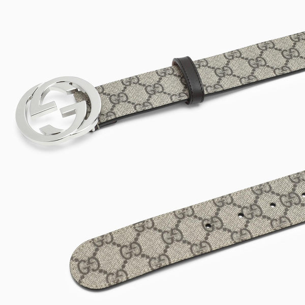 Gucci Gg Supreme Fabric Belt With Gg Buckle - Men - Piano Luigi