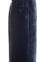 Fendi Long Velvet Pencil Skirt - Women - Piano Luigi