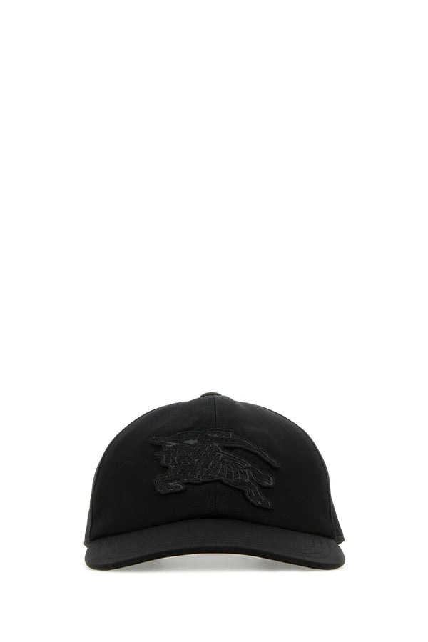 Burberry Black Cotton Baseball Cap - Men - Piano Luigi