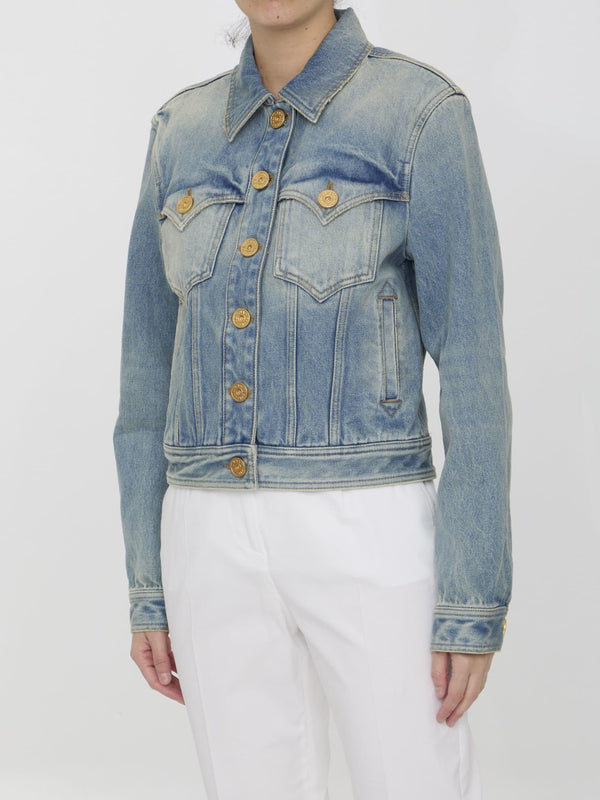 Balmain Vintage Denim Jacket - Women - Piano Luigi