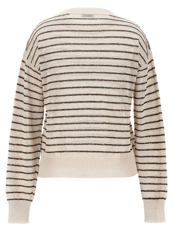 Brunello Cucinelli Striped Sweater - Women - Piano Luigi