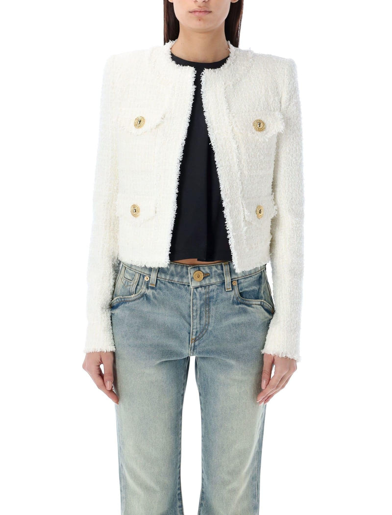 Balmain Tweed Jacket - Women - Piano Luigi