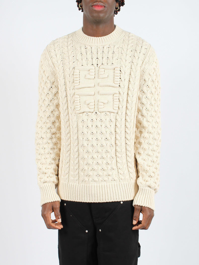 Givenchy 4g Cable-knit Sweater - Men - Piano Luigi