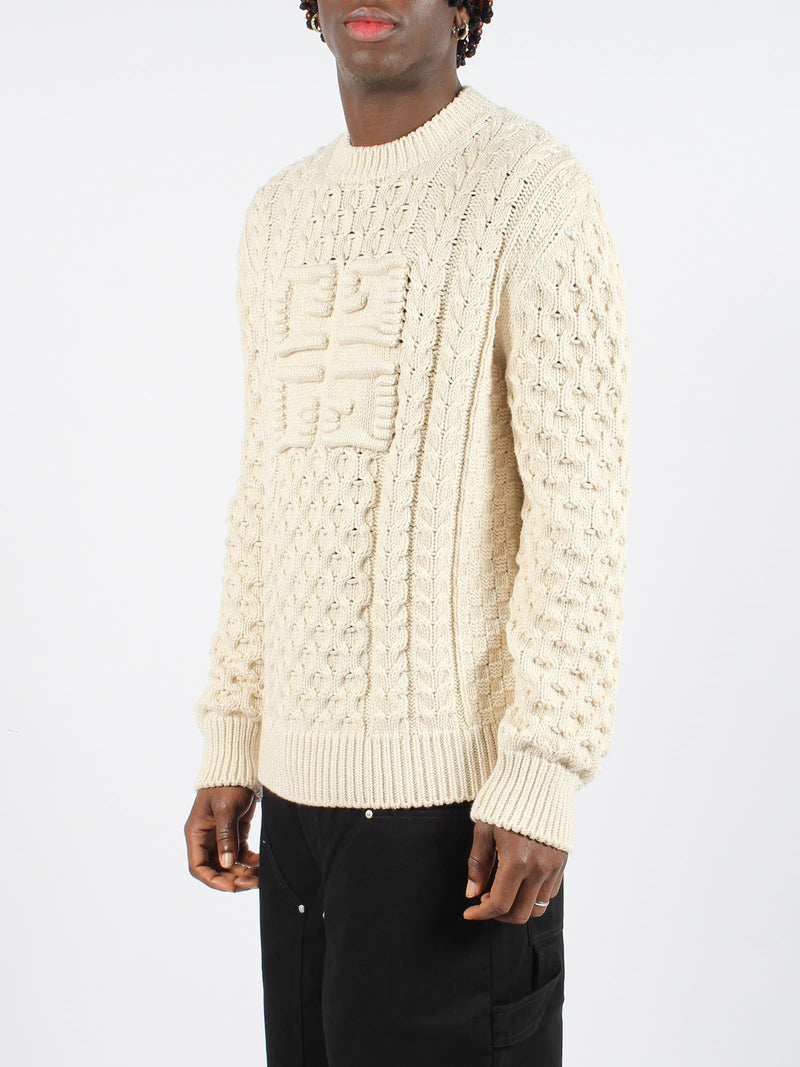 Givenchy 4g Cable-knit Sweater - Men - Piano Luigi