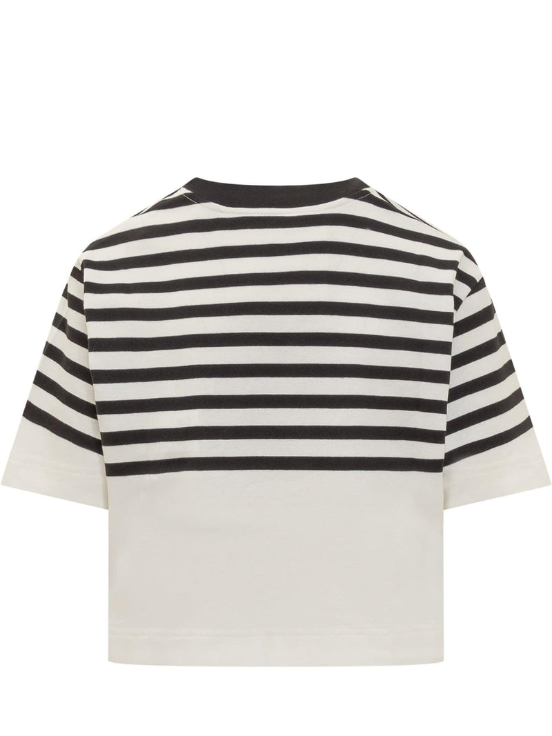 Givenchy 4g Cotton Striped Short T-shirt - Women - Piano Luigi