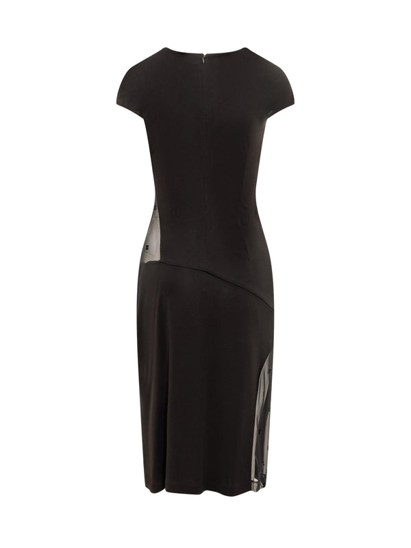 Givenchy 4g Crepe And Tulle Dress - Women - Piano Luigi