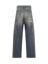 Givenchy 4g Denim Cargo Jeans - Men - Piano Luigi