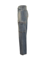 Givenchy 4g Denim Cargo Jeans - Men - Piano Luigi