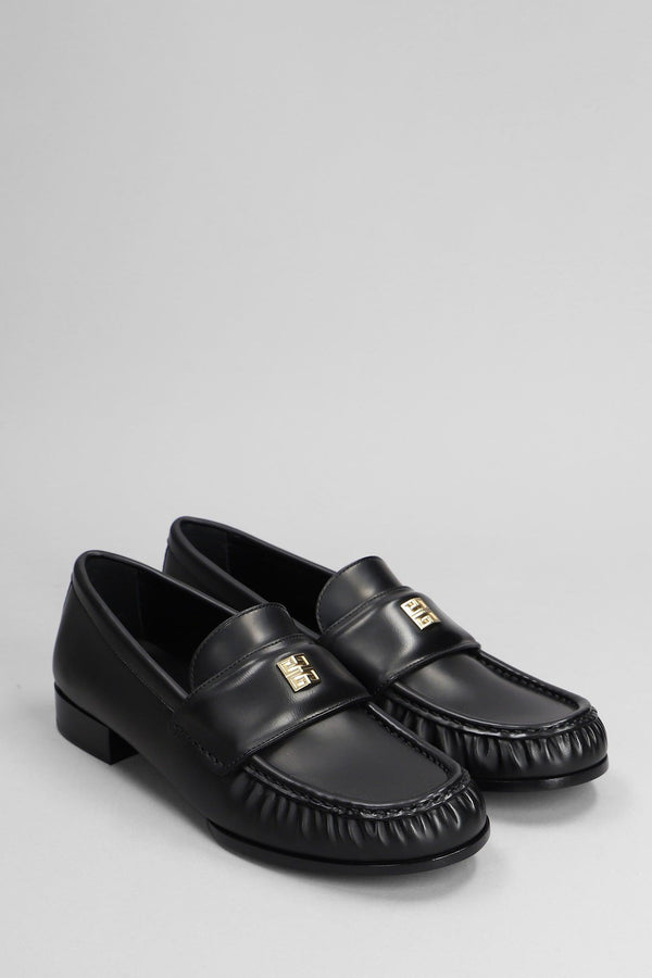 Givenchy 4g Loafer Loafers In Black Leather - Women - Piano Luigi