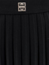 Givenchy 4g Plaque Pleated Midi Skirt - Women - Piano Luigi