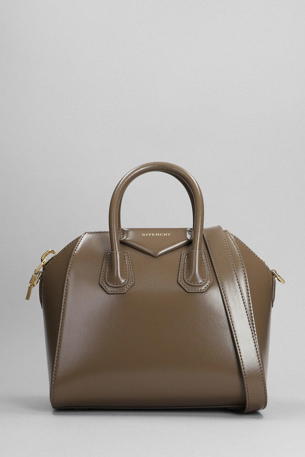 Givenchy Antigona Hand Bag In Taupe Leather - Women - Piano Luigi