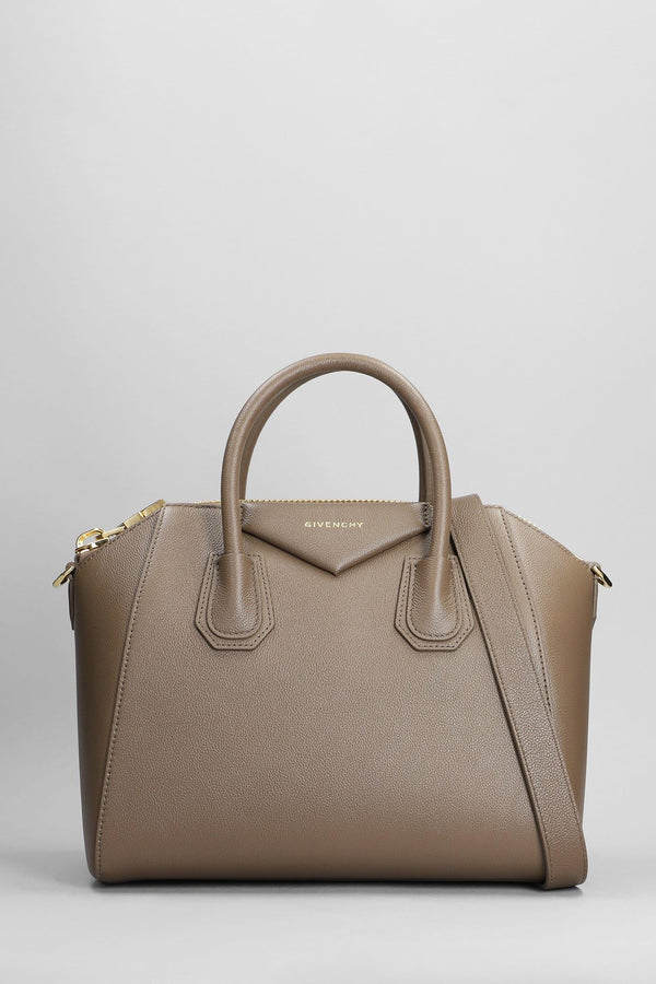 Givenchy Antigona Small Hand Bag In Taupe Leather - Women - Piano Luigi