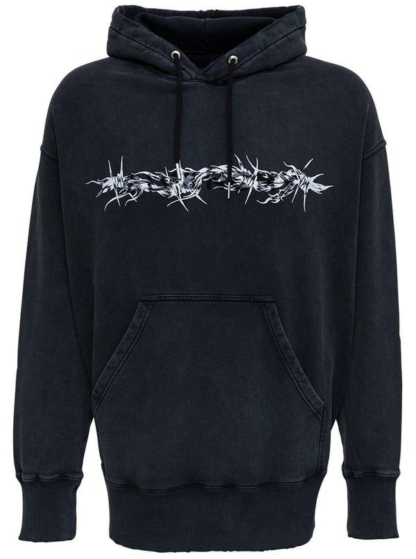 Givenchy Barbed Wire Oversized Hoodie - Men - Piano Luigi