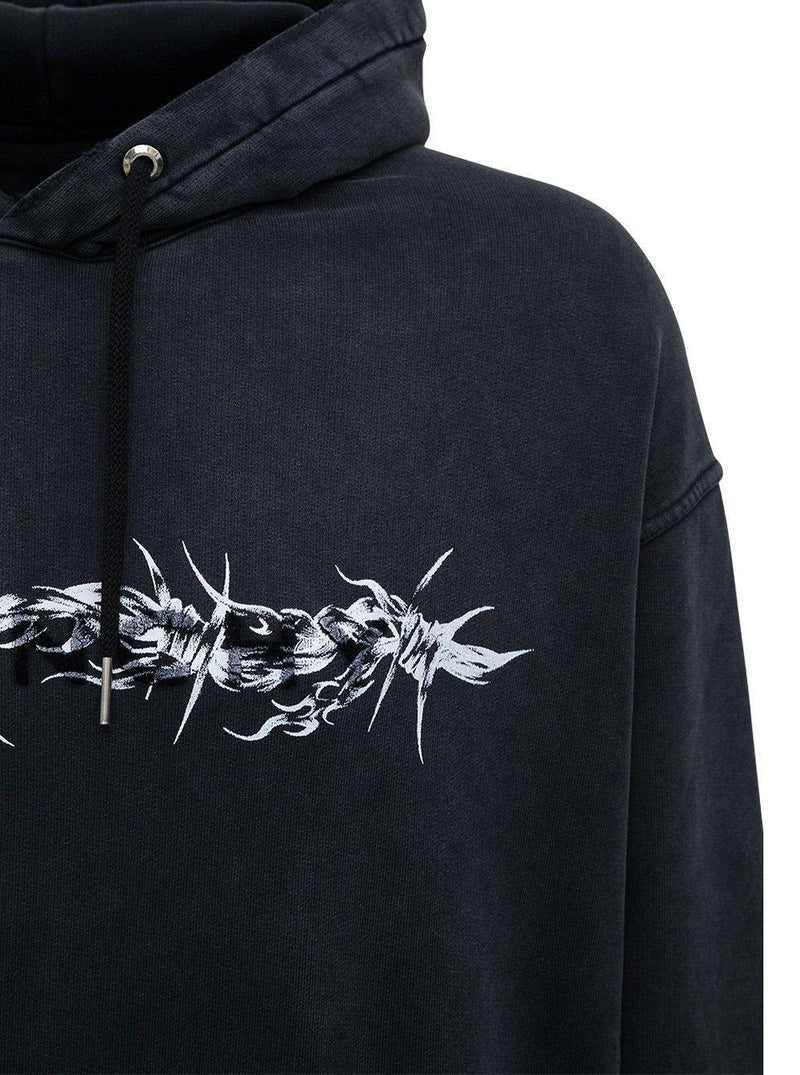 Givenchy Barbed Wire Oversized Hoodie - Men - Piano Luigi