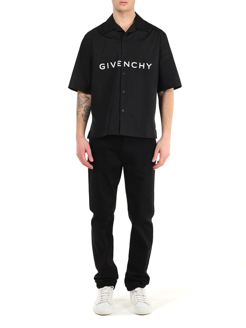 Givenchy Black Bowling Shirt - Men - Piano Luigi