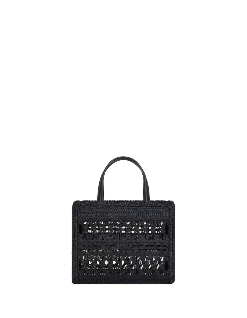 Givenchy Black Braided Raffia Mini G-tote Bag - Women - Piano Luigi