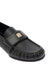 Givenchy Black Loafers With Logo Detail In Smooth Leather Woman - Women - Piano Luigi