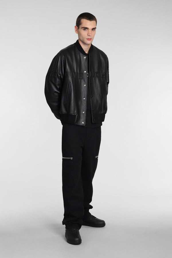 Givenchy Bomber In Black Leather - Men - Piano Luigi