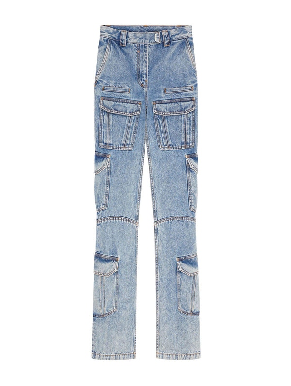 Givenchy Cargo Denim Boot Cut - Women - Piano Luigi