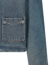 Givenchy Chain-detailed Denim Jacket - Women - Piano Luigi