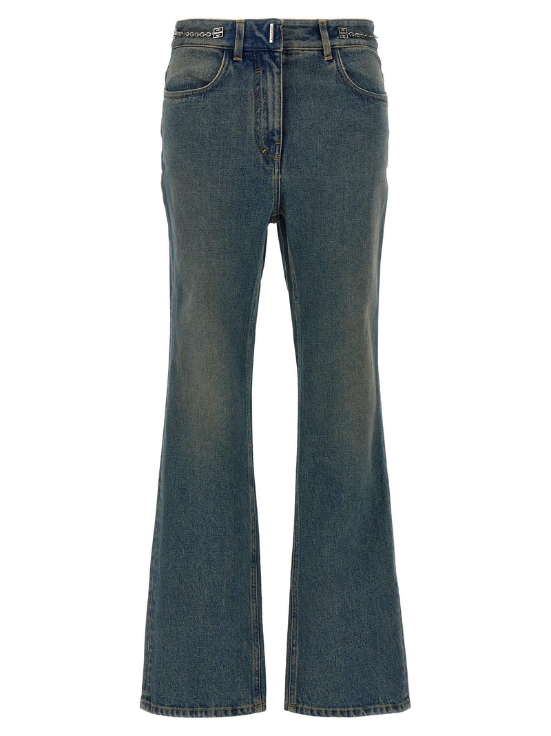 Givenchy Chain Jeans With Logo - Women - Piano Luigi