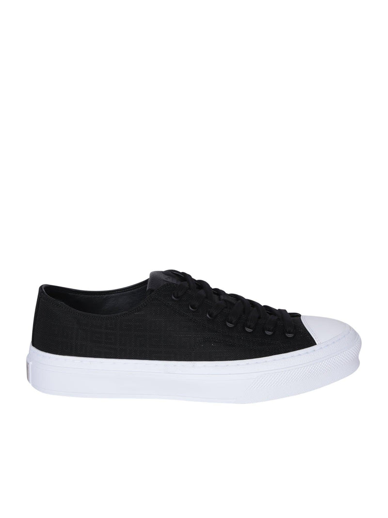 Givenchy City Low Mono Black Sneakers - Men - Piano Luigi