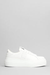 Givenchy City Platform Sneakers In White Leather - Women - Piano Luigi