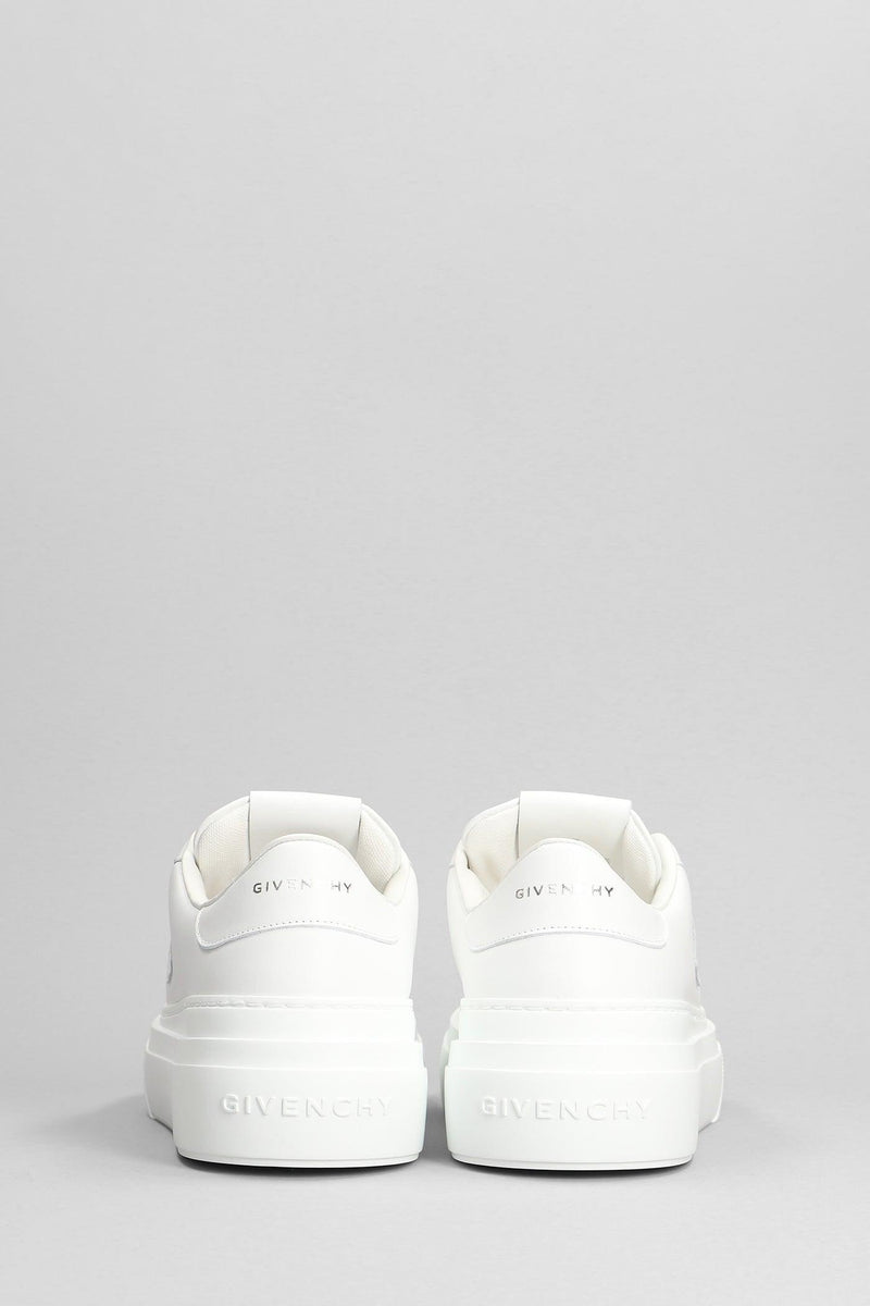 Givenchy City Platform Sneakers In White Leather - Women - Piano Luigi