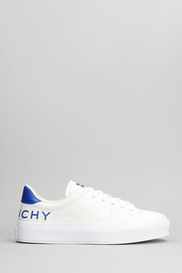 Givenchy City Sport Sneakers In White Leather - Men - Piano Luigi