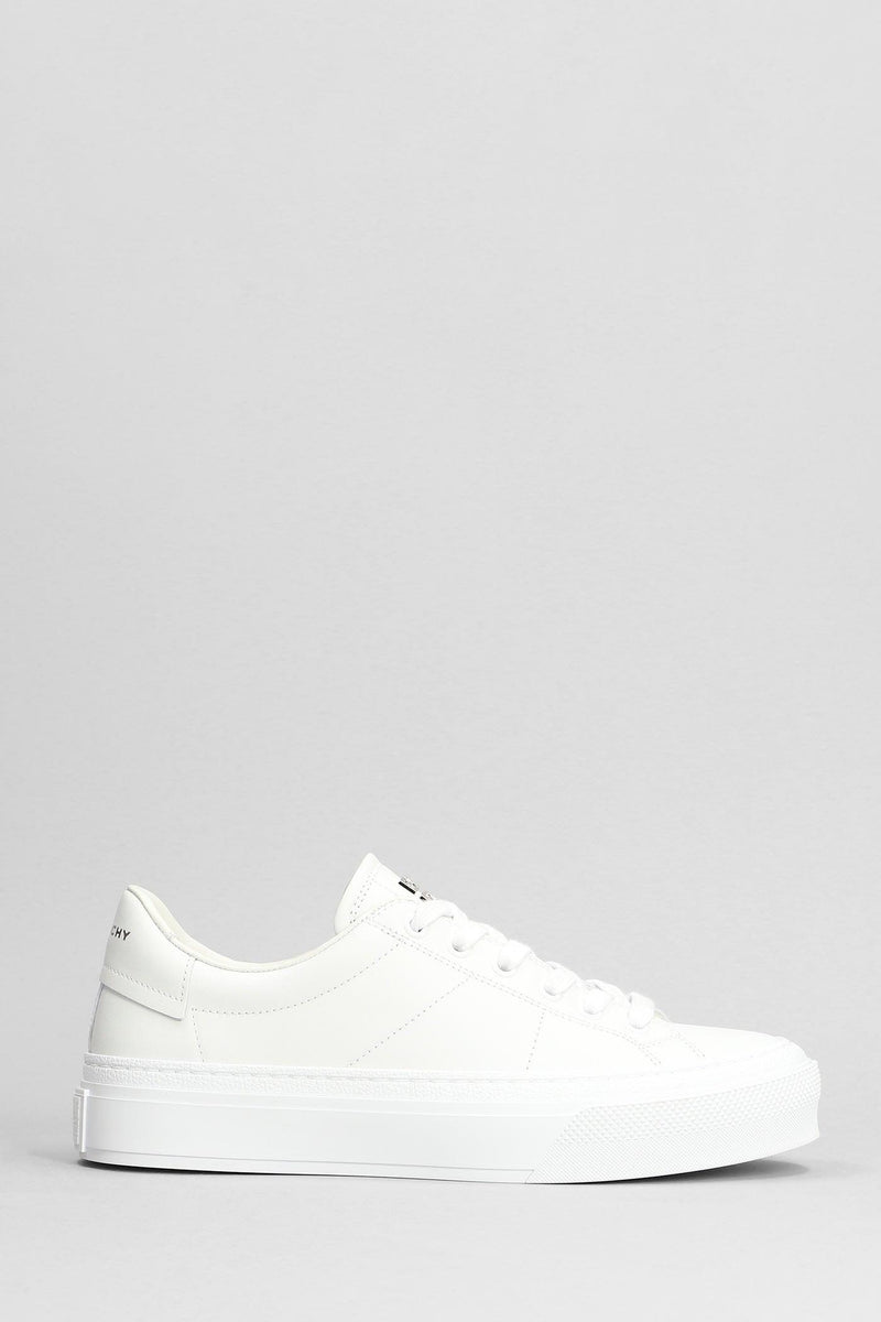 Givenchy City Sport Sneakers In White Leather - Women - Piano Luigi