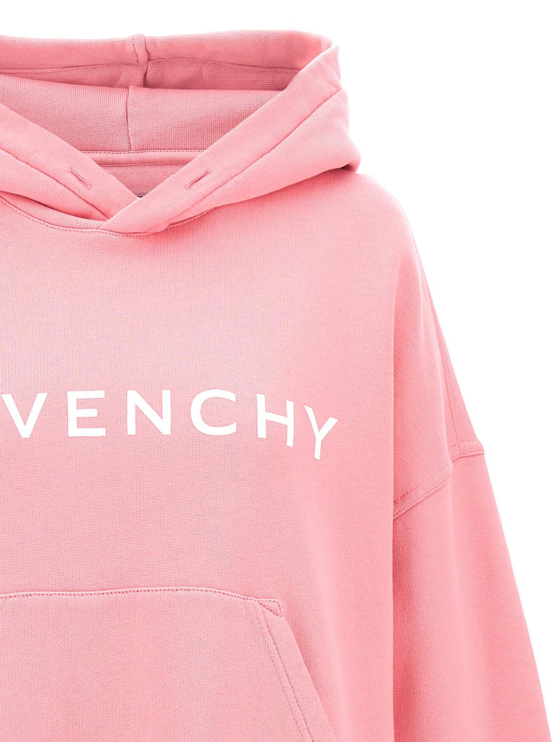 Givenchy Cropped Logo Hoodie - Women - Piano Luigi