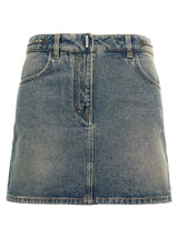 Givenchy Denim Mini Skirt - Women - Piano Luigi