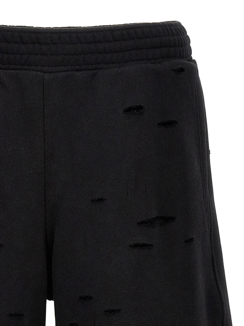 Givenchy Detroyed-effect Bermuda Shorts - Men - Piano Luigi