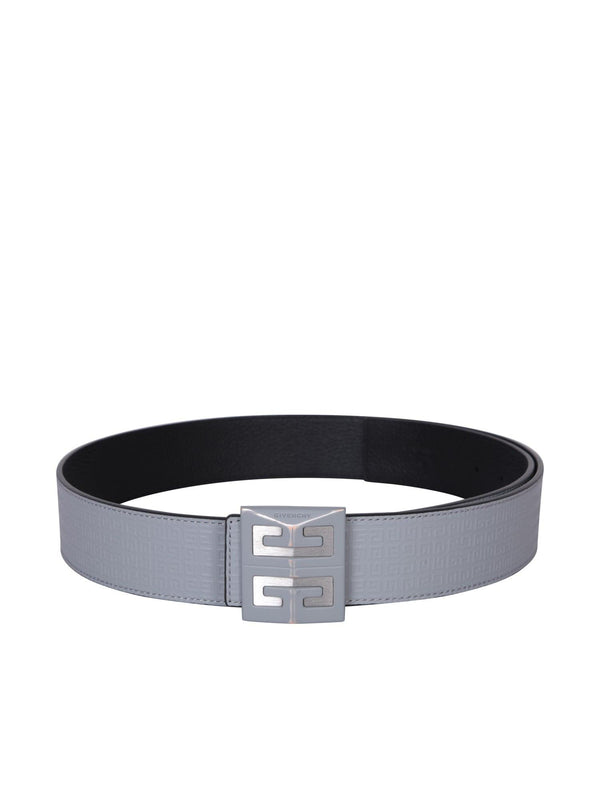 Givenchy Double 4g Logo Grey Belt - Men - Piano Luigi