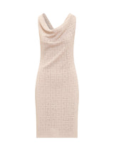 Givenchy Draped Dress 4g In Jacquard - Women - Piano Luigi