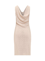 Givenchy Draped Dress 4g In Jacquard - Women - Piano Luigi