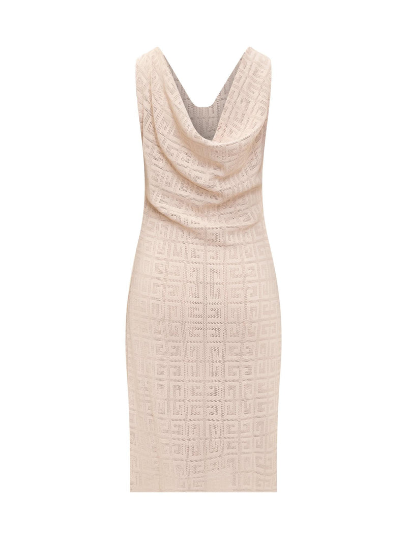 Givenchy Draped Dress 4g In Jacquard - Women - Piano Luigi