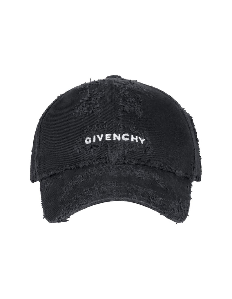 Givenchy Embroidered Cap In Black Cotton - Men - Piano Luigi