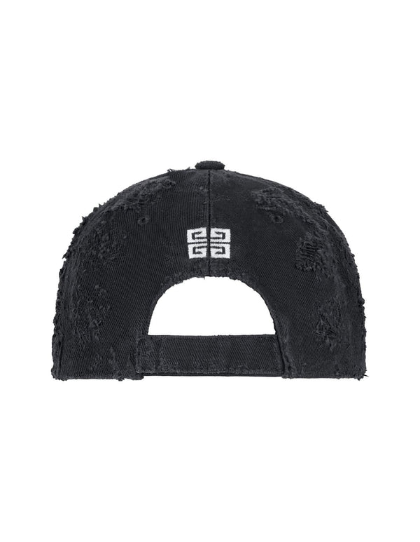 Givenchy Embroidered Cap In Black Cotton - Men - Piano Luigi