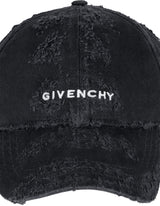 Givenchy Embroidered Cap In Black Cotton - Men - Piano Luigi