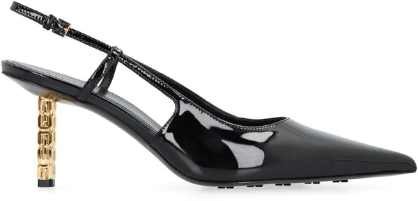 Givenchy G Cube Patent Leather Slingback Pumps - Women - Piano Luigi