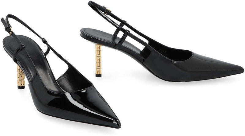 Givenchy G Cube Patent Leather Slingback Pumps - Women - Piano Luigi