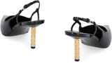 Givenchy G Cube Patent Leather Slingback Pumps - Women - Piano Luigi