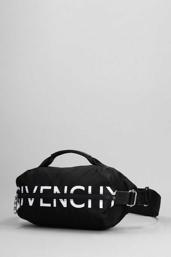 Givenchy G Zip Bumbag Waist Bag In Black Polyamide - Men - Piano Luigi