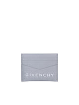 Givenchy Lettering Logo Grey Cardholder - Men - Piano Luigi