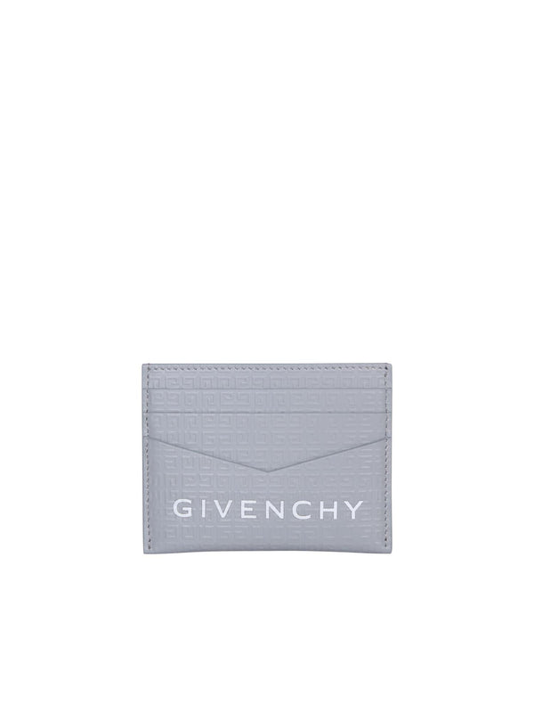 Givenchy Lettering Logo Grey Cardholder - Men - Piano Luigi