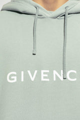 Givenchy Logo Print Drawstring Hoodie - Men - Piano Luigi