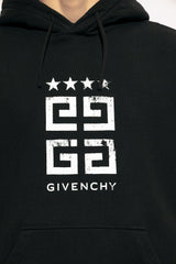 Givenchy Logo Printed Drawstring Hoodie - Men - Piano Luigi