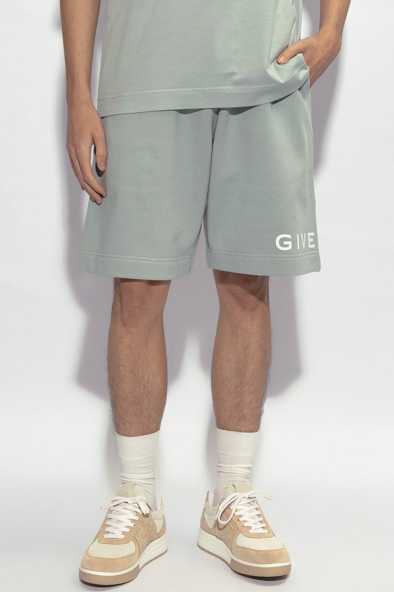 Givenchy Logo Printed Elastic Waist Shorts - Men - Piano Luigi