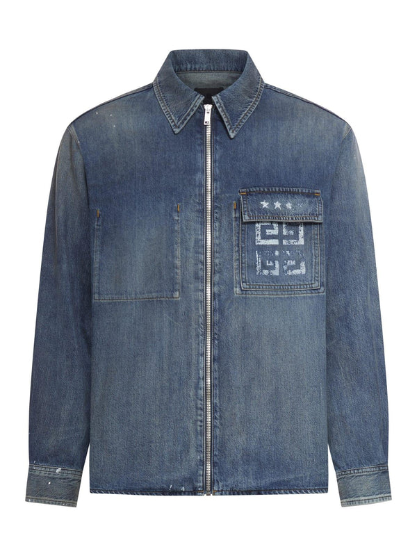 Givenchy Ls Classic Fit Overshirt - Men - Piano Luigi